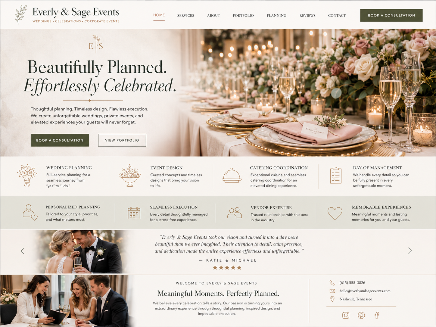 Event Management website example built by Stak